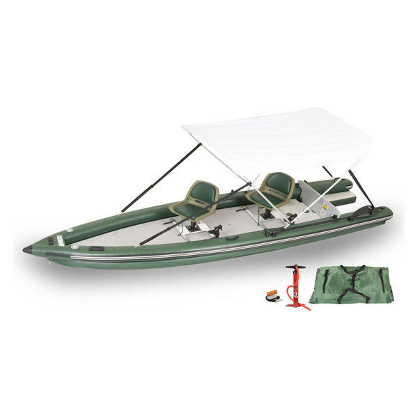 Sea Eagle FishSkiff 16 2-Person Swivel Seat Canopy Package - Ourland Outdoor
