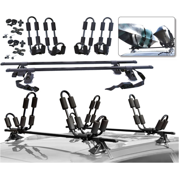 Malone MPG236 58” VersaRail Cross Bar System & JRack Carrier(2) Packa