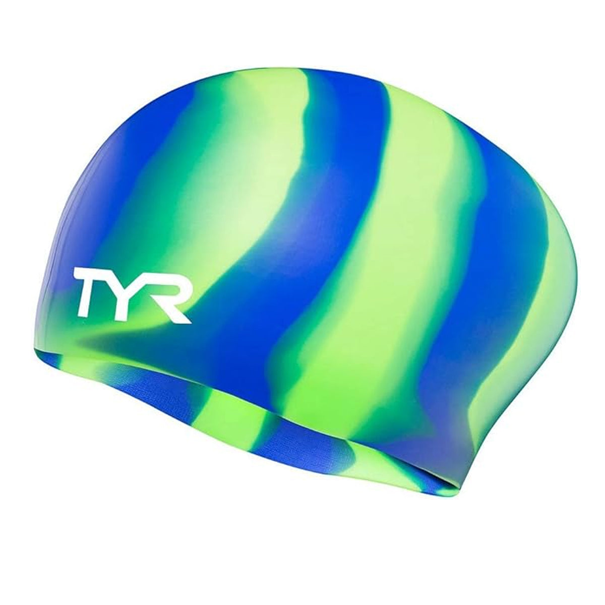 TYR Adult Silicone Long Hair Wrinkle-Free Swim Cap