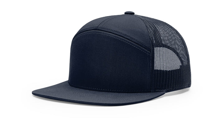 Richardson 7 Panel Trucker Cap - Solid Navy