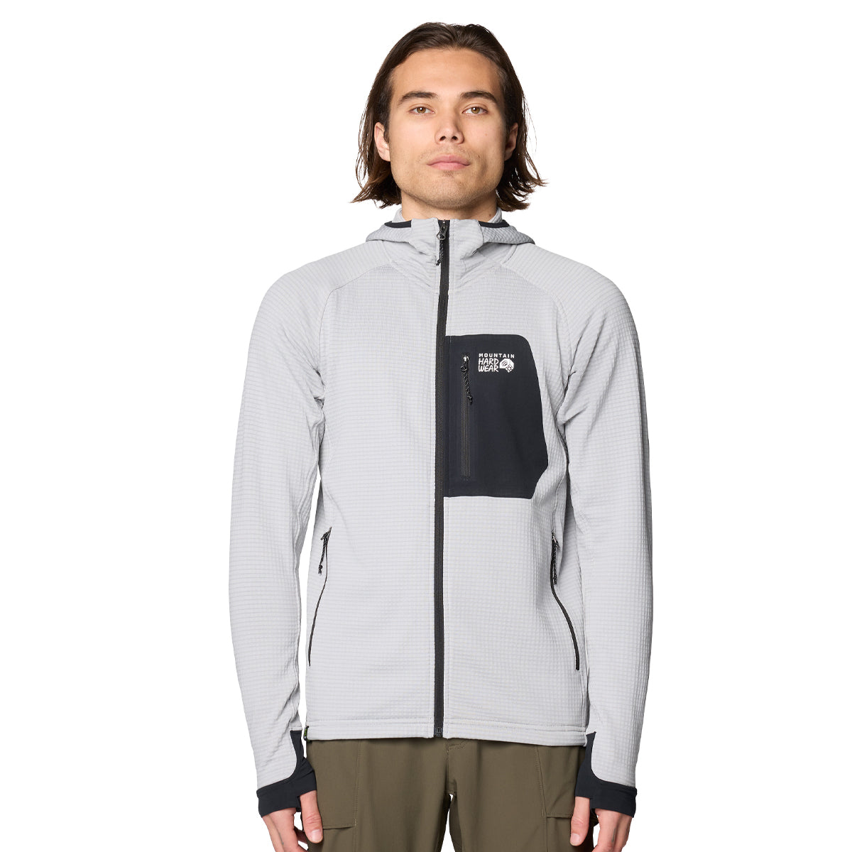 Mountain Hardwear Men's Polartec Power Grid Full Zip Hoody