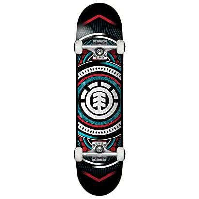 Element Hatched Red Blue Complete Skateboard