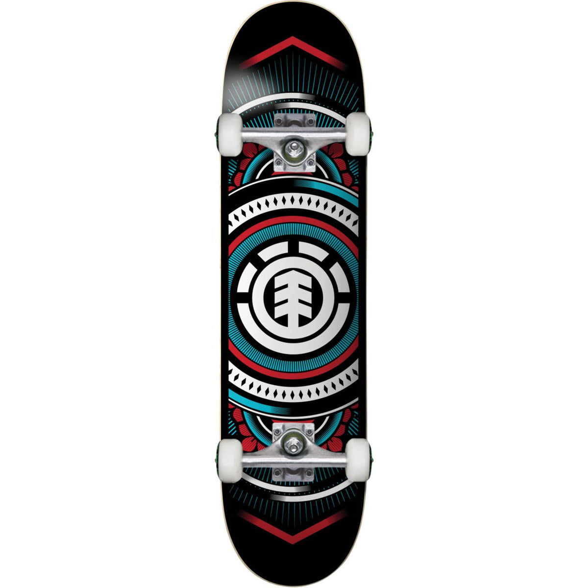 Element Hatched Red Blue Complete Skateboard