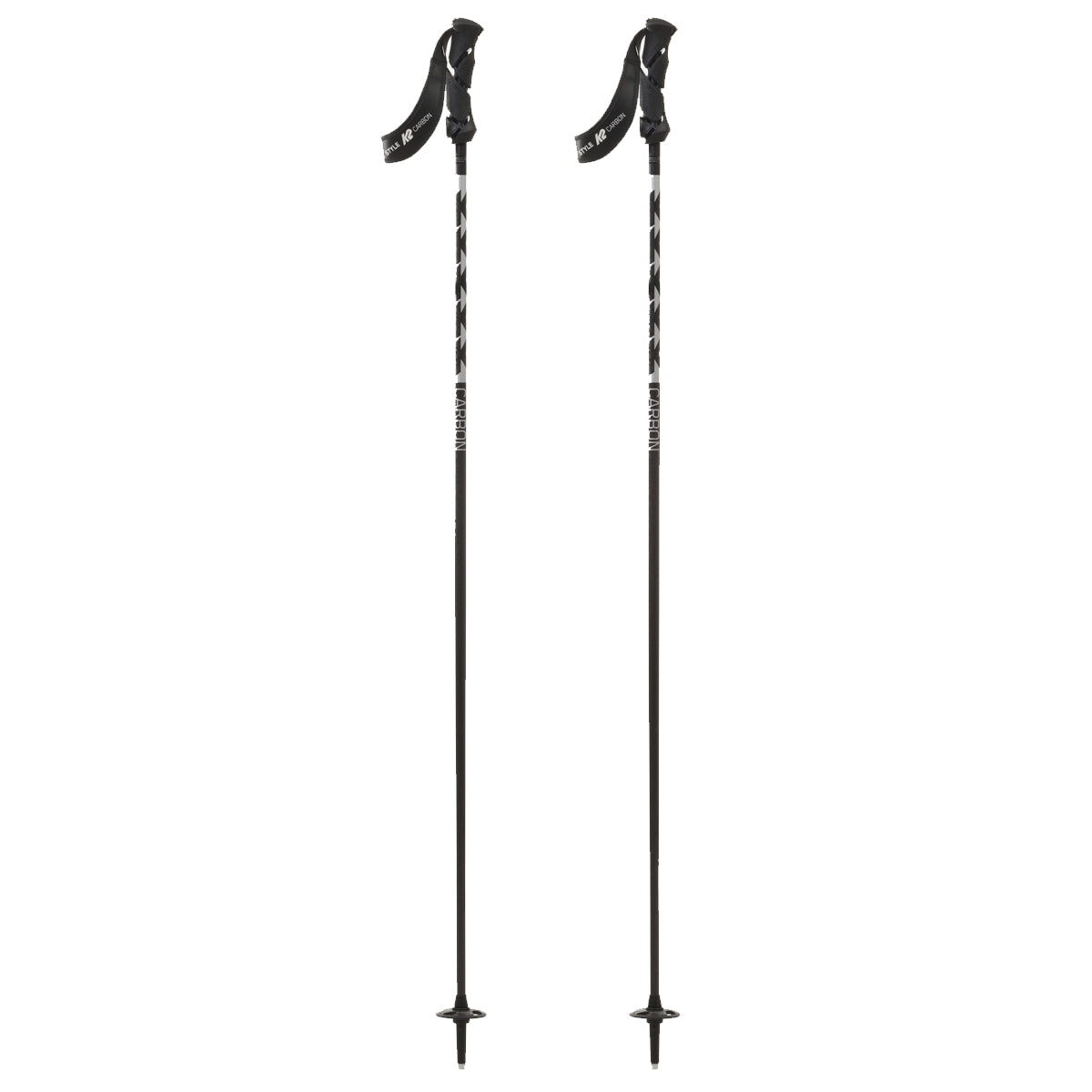 K2 Style Carbon Ski Poles - Black - 42