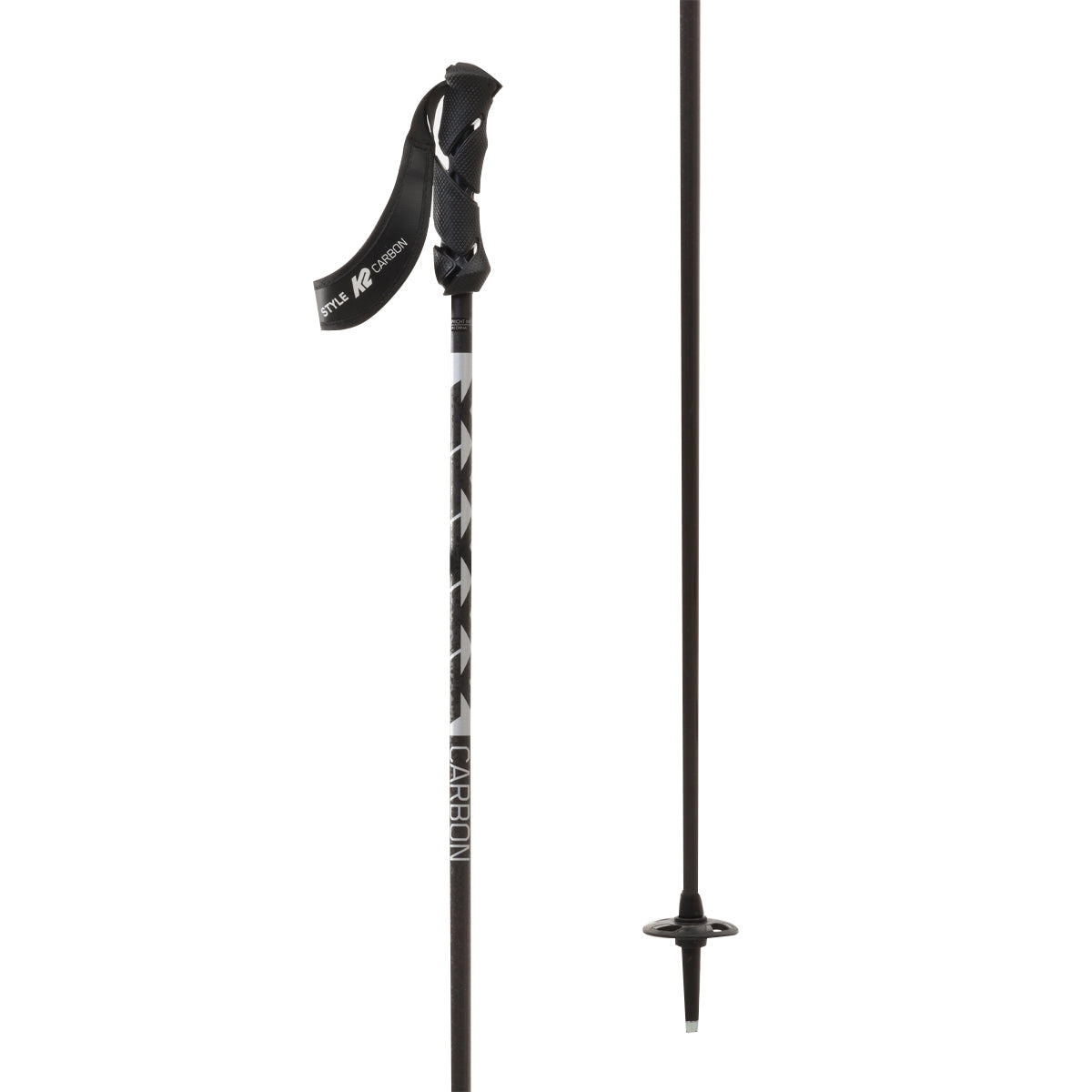 K2 Style Carbon Ski Poles - Black - 44