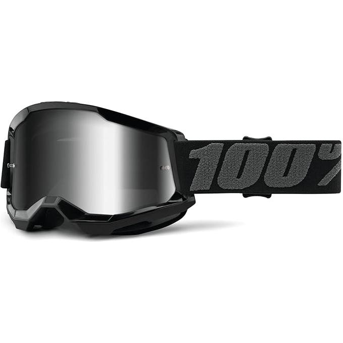 100% Strata 2 Moto/MTB Goggle - Red; Clear