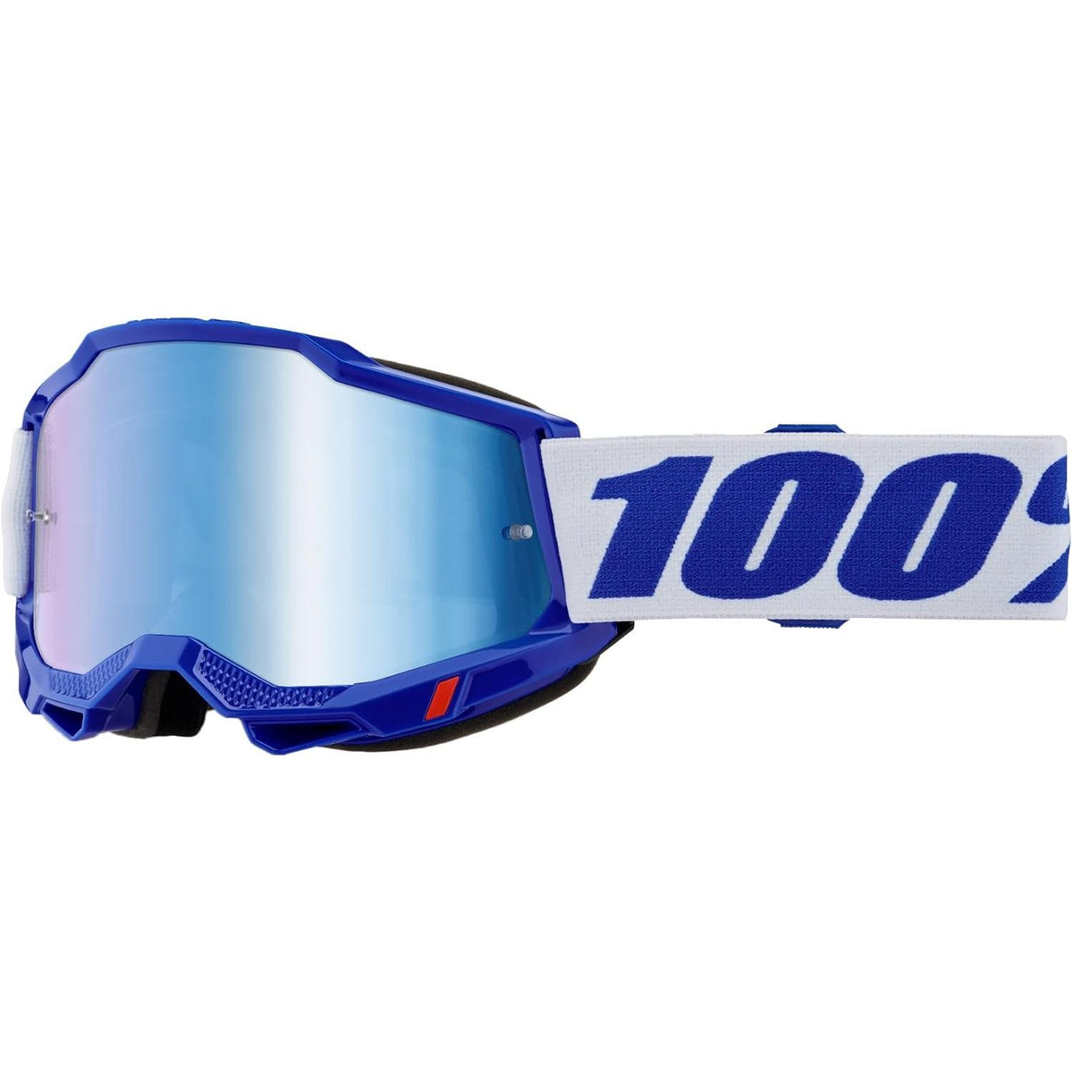 100% Accuri 2 Moto/MTB Goggle - Blue; Mirror Blue