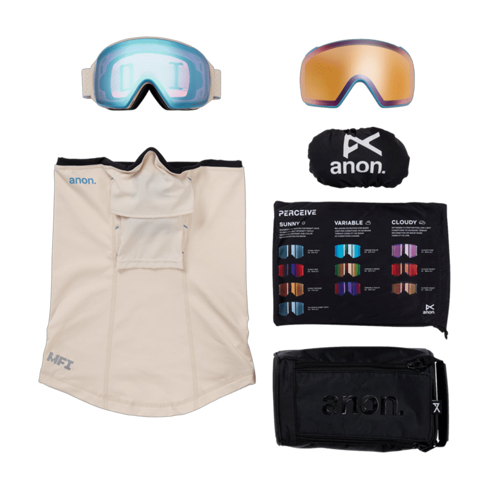 Anon M4 Goggles (Toric) + Bonus Lens + MFI Face Mask