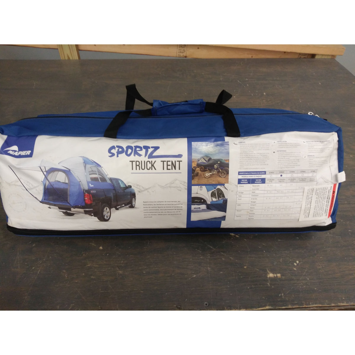 Napier Sportz Truck Tent - Blue/Gray - Full Size Regular Bed - Used - Acceptable
