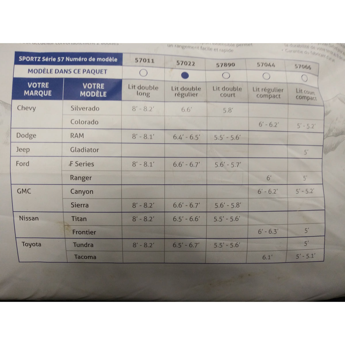 Napier Sportz Truck Tent - Blue/Gray - Full Size Regular Bed - Used - Acceptable