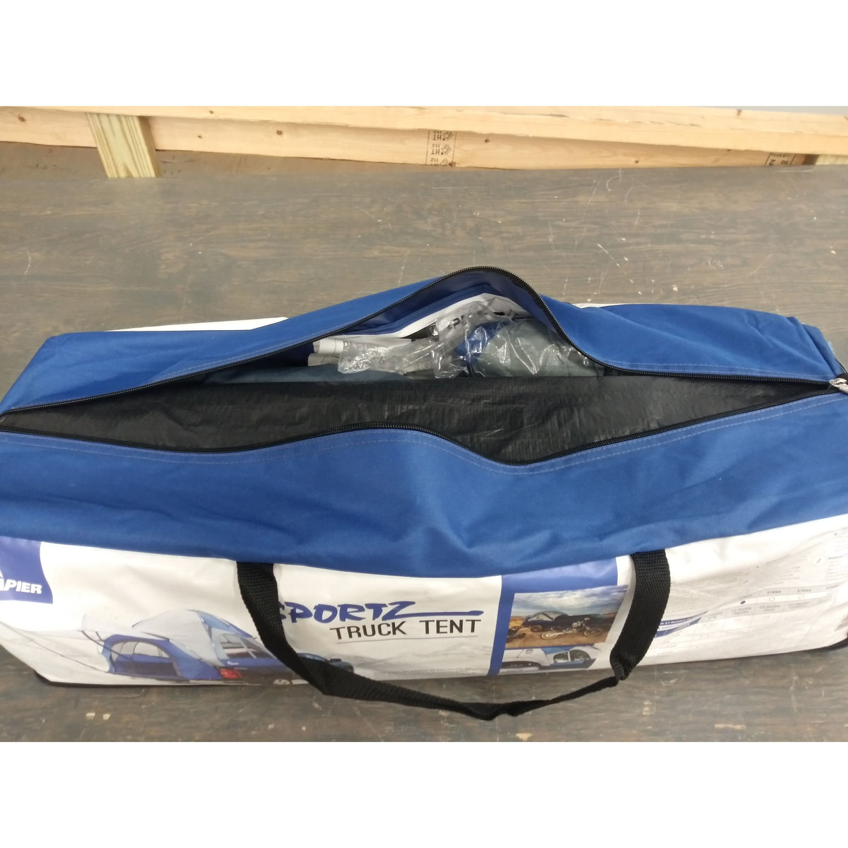 Napier Sportz Truck Tent - Blue/Gray - Full Size Regular Bed - Used - Acceptable