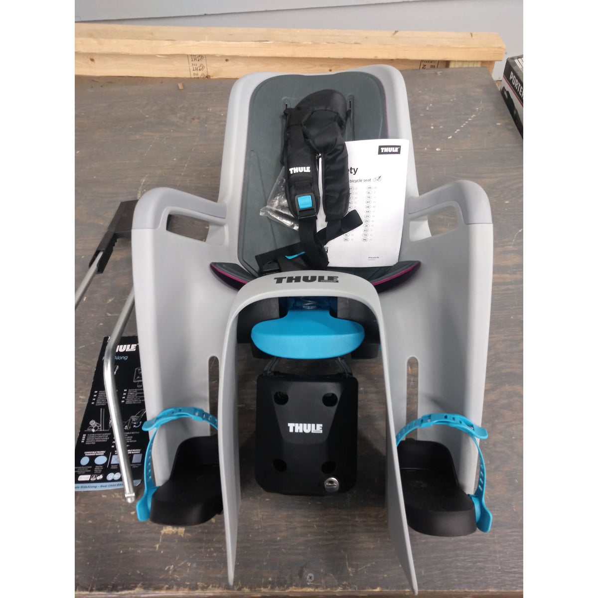 Thule RideAlong Child Bike Seat - Light Grey - Used - Acceptable