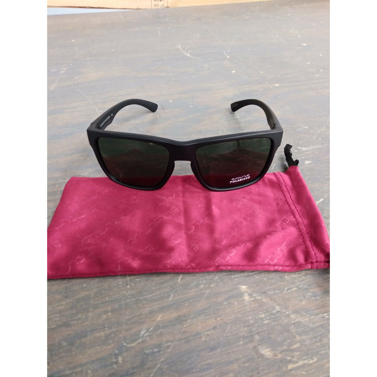 Suncloud Rambler Sunglasses - Matte Black; Polarized Gray Green - Used - Acceptable