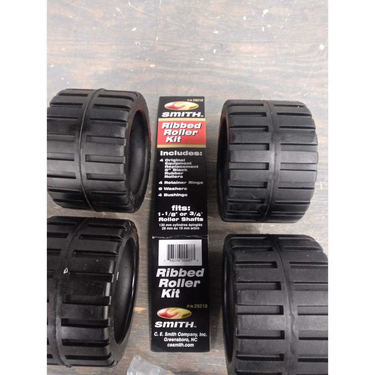 CE Smith 29210 Ribbed Roller Kit Black Natural Rubber - Used - Acceptable