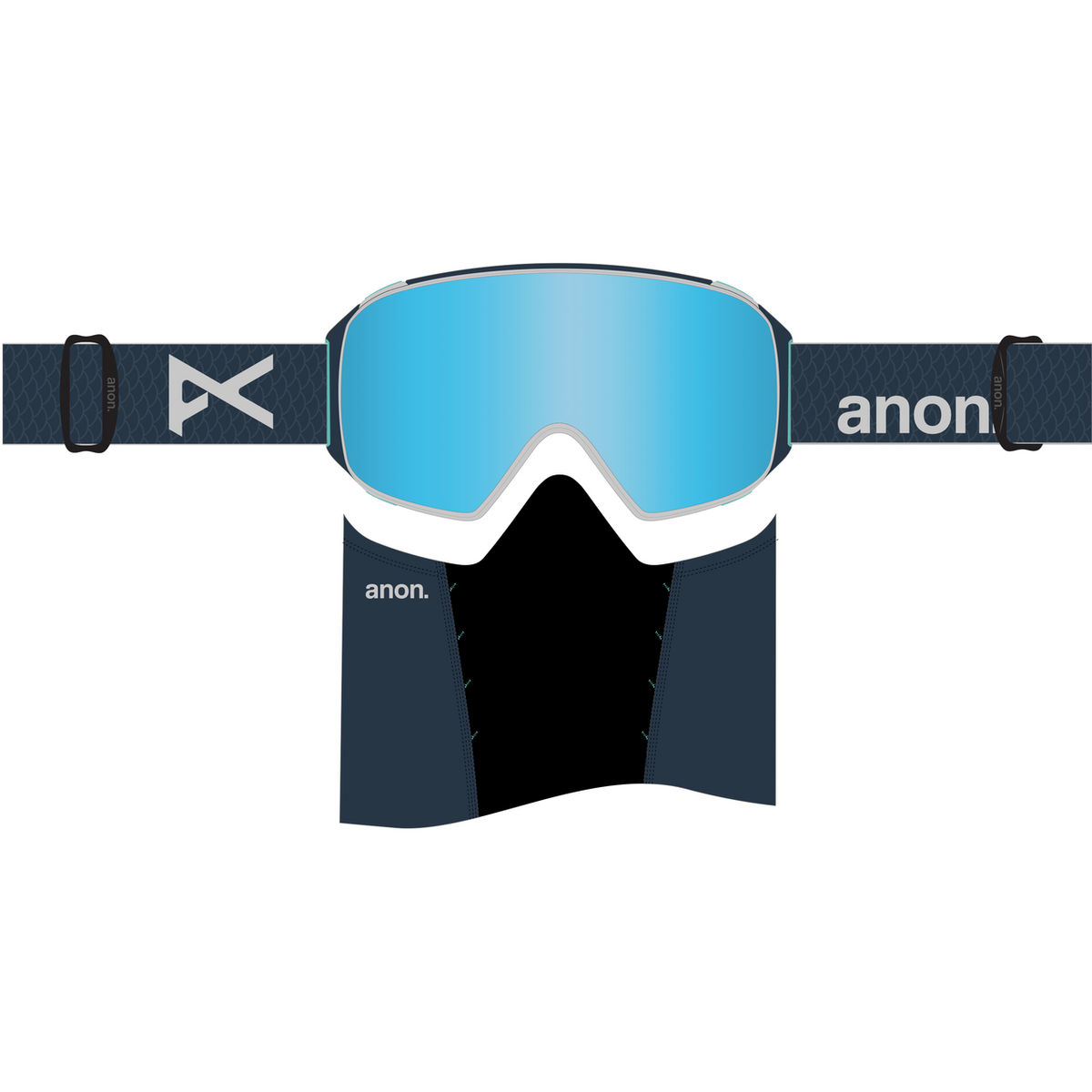 Anon M4 Toric Goggles + Bonus Lens + MFI Face Mask, Low Bridge Fit