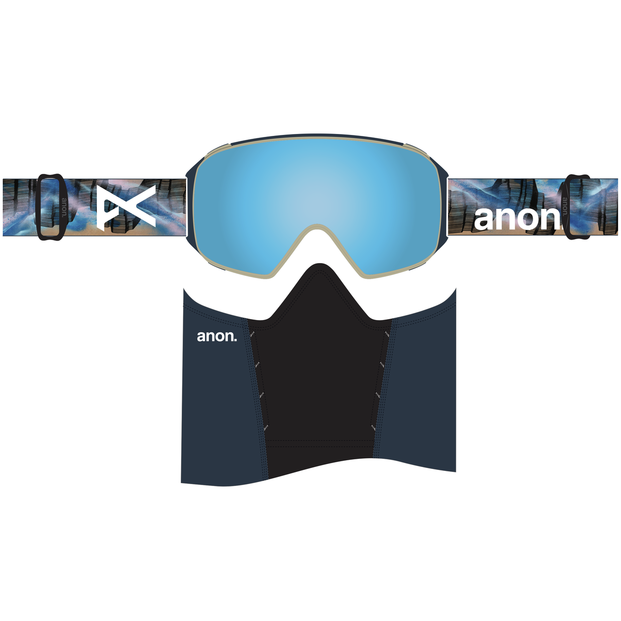 Anon M4 Toric Goggles + Bonus Lens + MFI Face Mask, Low