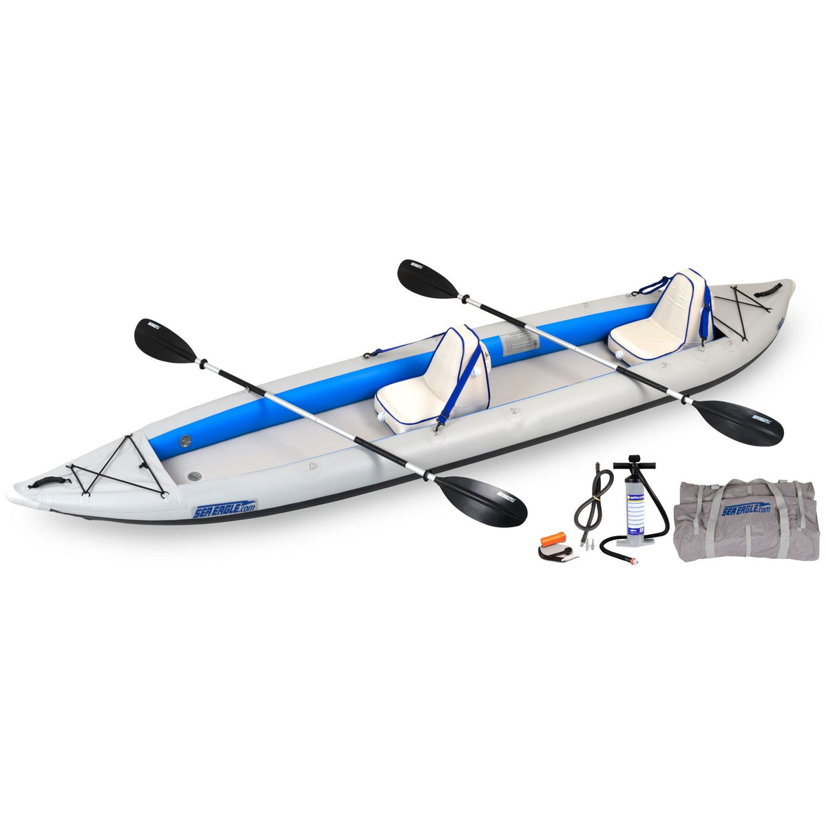 Sea Eagle 465ft FastTrack Kayak Deluxe 2 Person Package