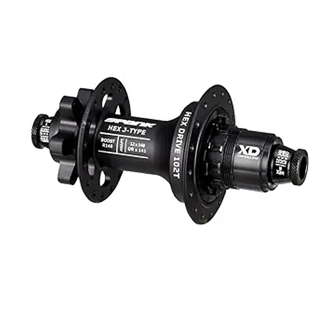 Spank HEX RS J-TYPE Boost R148 Steel Microspline, Steel Axle, 32H Rear Hub