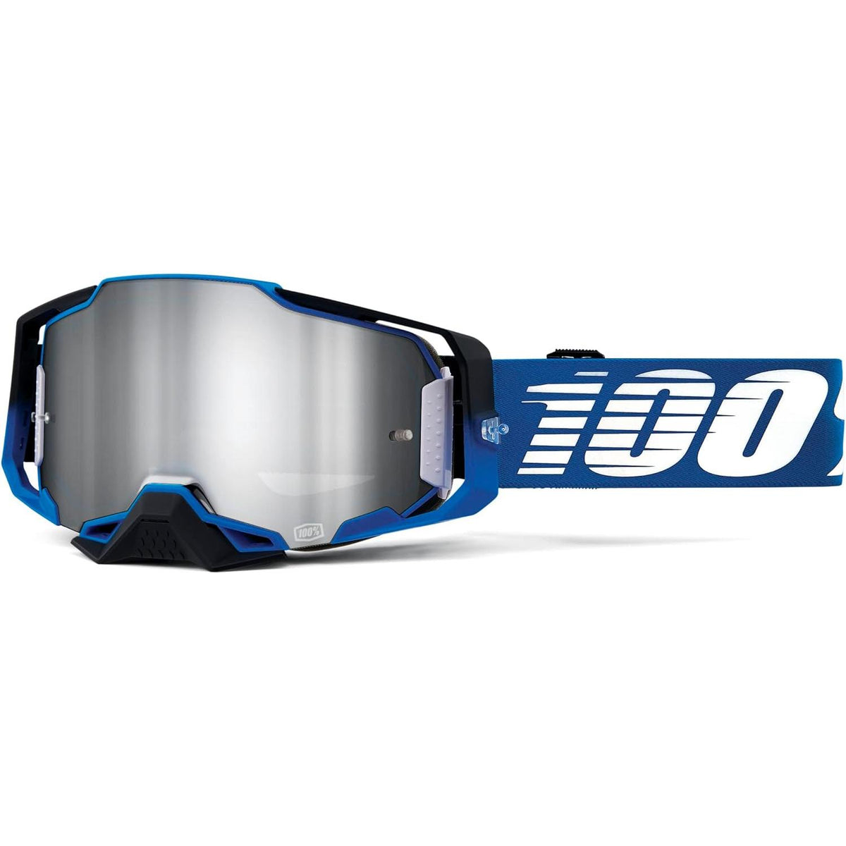 100% Armega Moto/MTB Goggle -  Rockchuck; Mirror Silver Flash