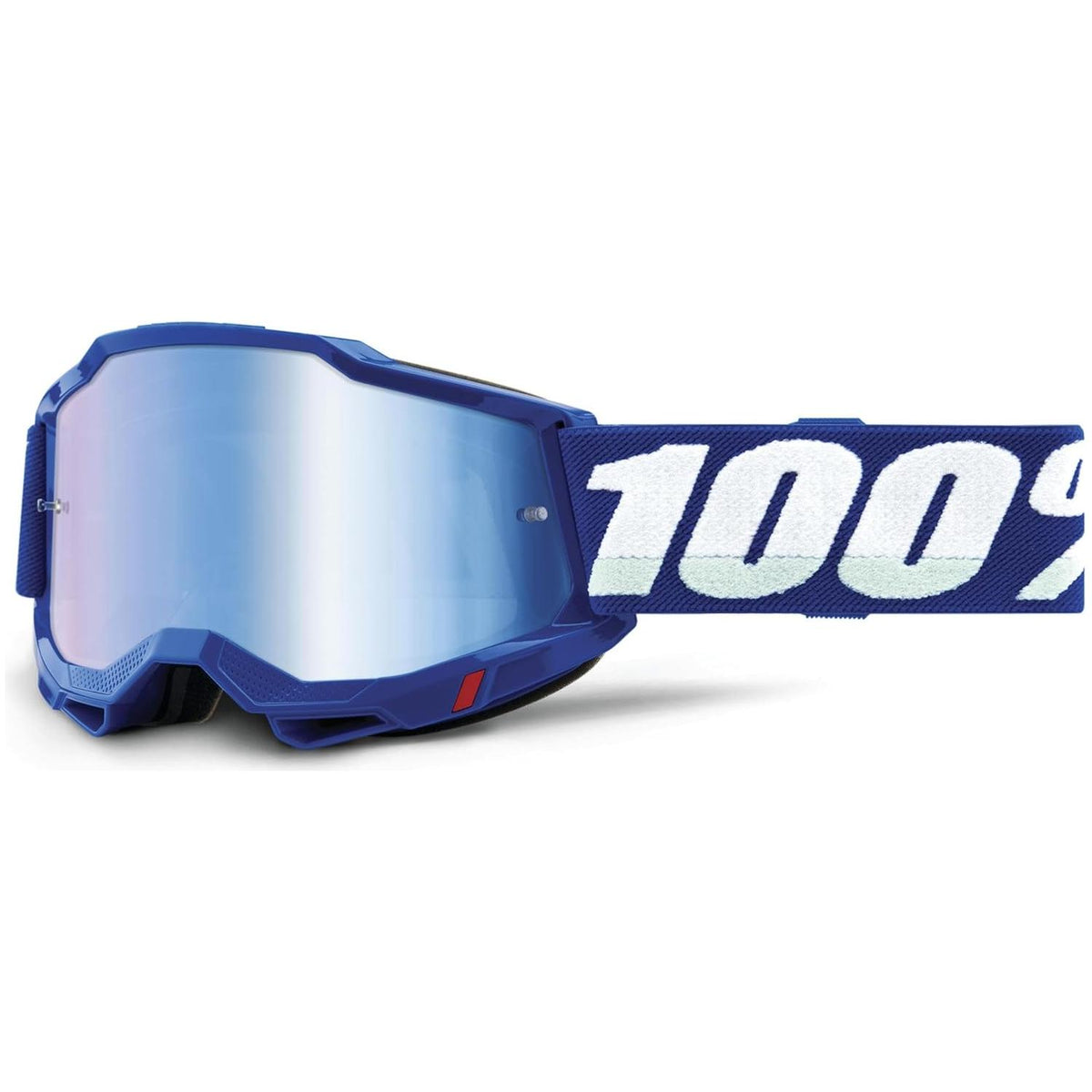 100% Accuri 2 Moto/MTB Goggle - Blue; Blue Mirror