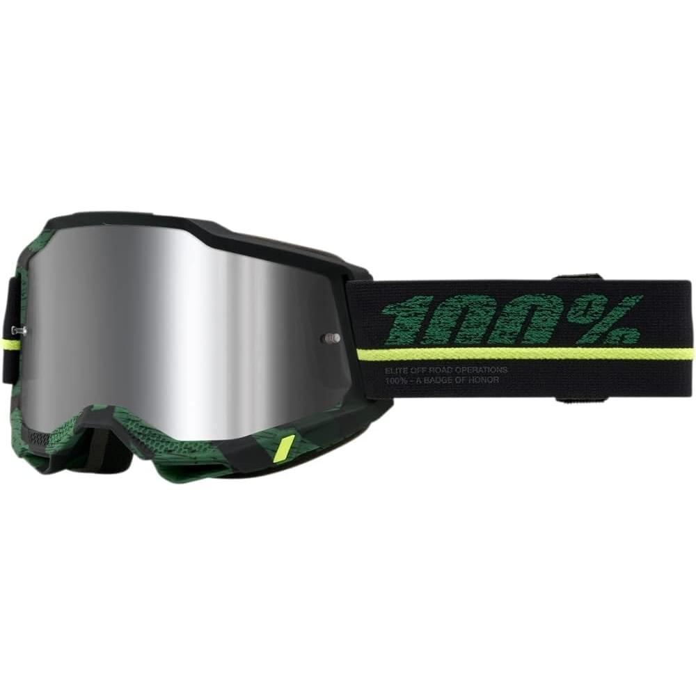 100% Accuri 2 Moto/MTB Goggle - Neon Yellow; Clear