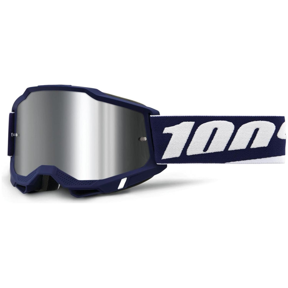 100% Accuri 2 Moto/MTB Goggle - Blue; Blue Mirror