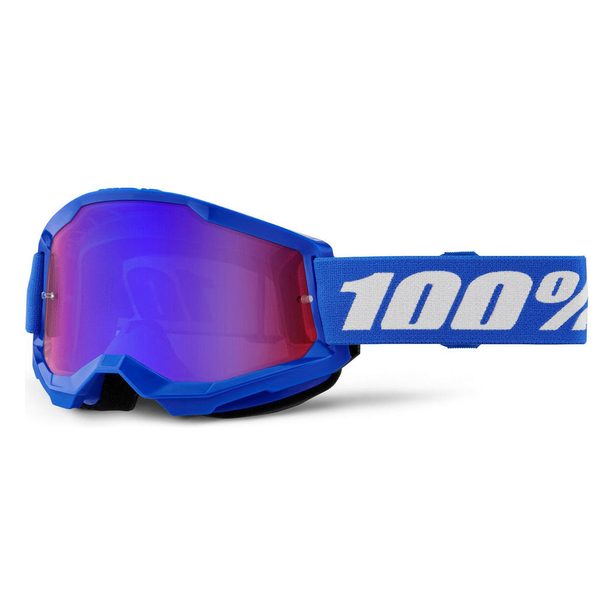 100% Strata 2 Moto/MTB Goggle - Maupiti; Mirror Silver