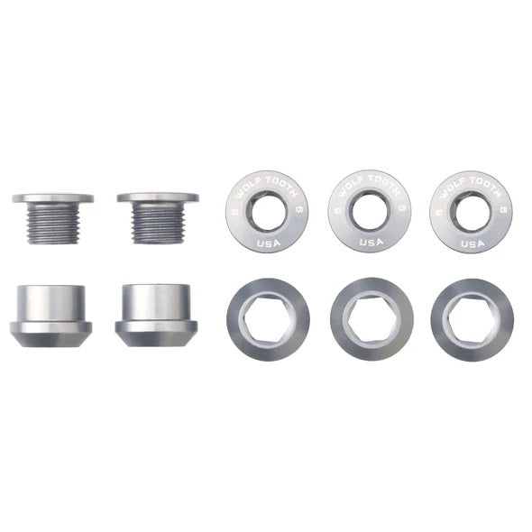 Wolf Tooth Set of 5 Chainring Bolts + Nuts for 1X