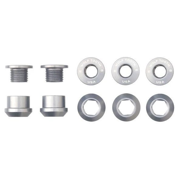 Wolf Tooth Set of 5 Chainring Bolts + Nuts for 1X
