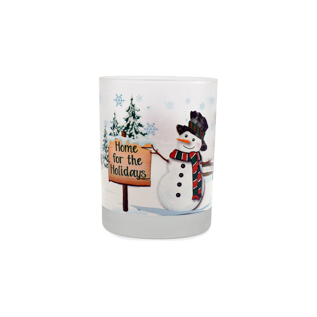 Home for the Holidays Double Old-Fashioned 14oz. Rocks Glasses - Christmas in Ohio - Set of 4