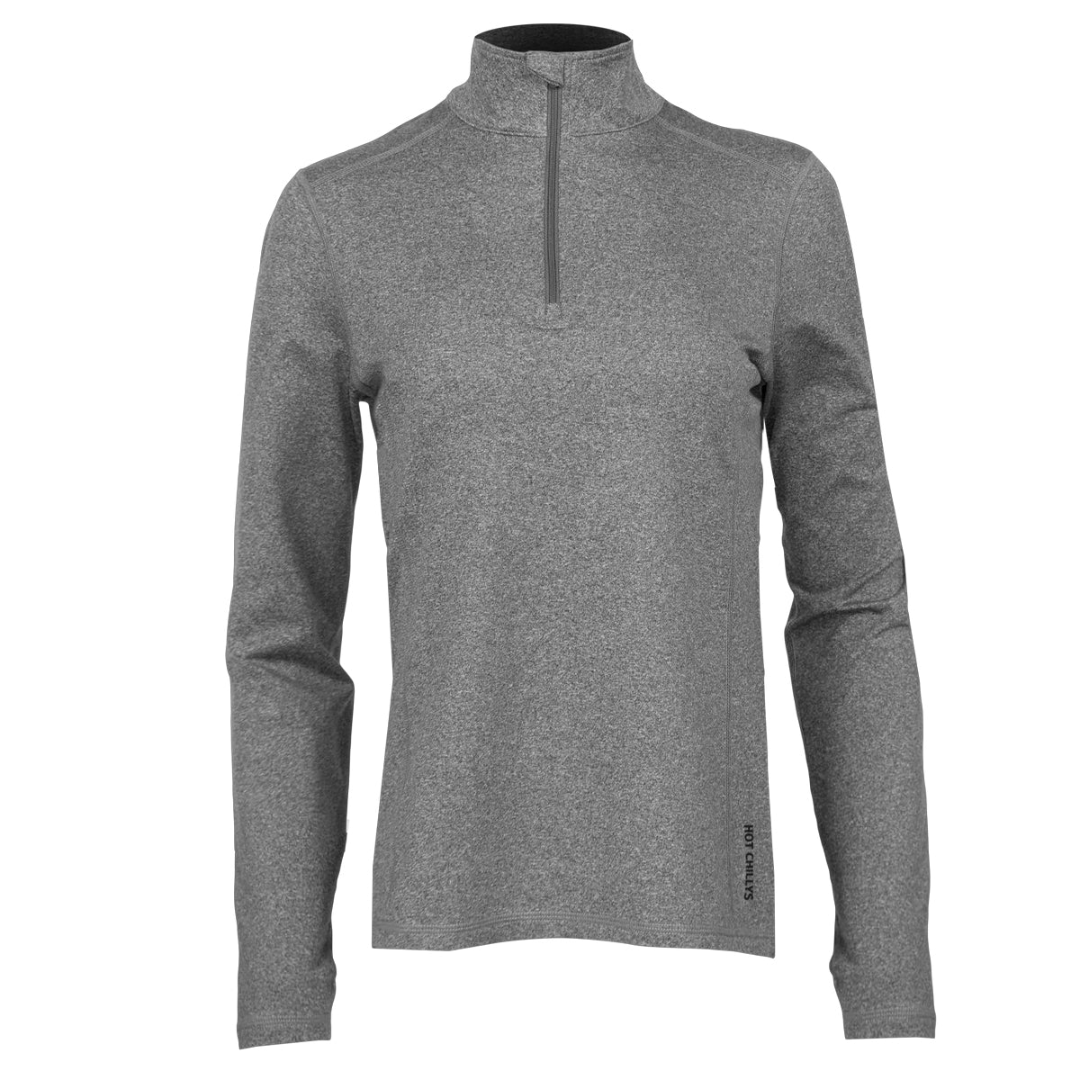 Hot Chillys Women's Micro-Elite Chamois Solid Zip-T