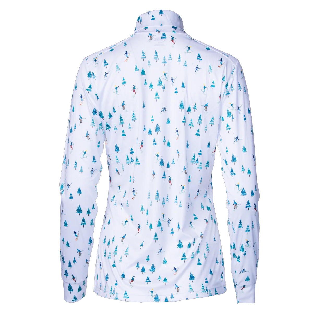 Hot Chillys Women's Peach Skins Print T-Neck - Downhill Ski - Small