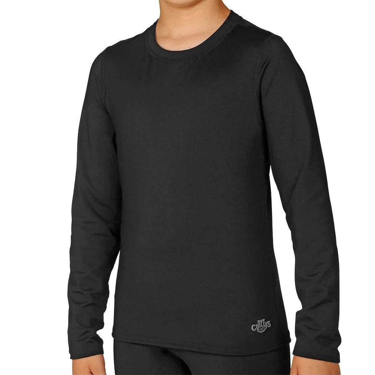 Hot Chillys Youth Micro-Elite Chamois Crew (Can Packaging)
