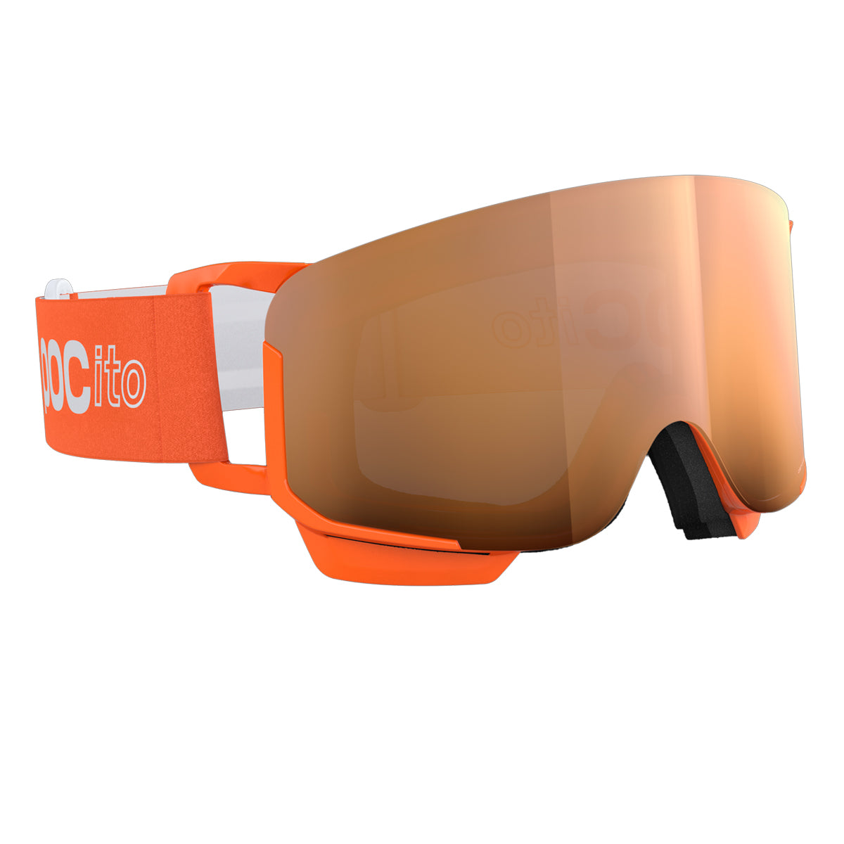 POC Sports Youth POCito Nexal Goggles - Fluorescent Orange; Partly Sunny Light Orange