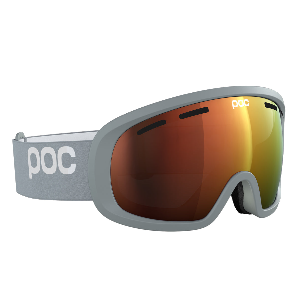 POC Sports Fovea Mid Goggles - Granite Grey; Partly Sunny Orange