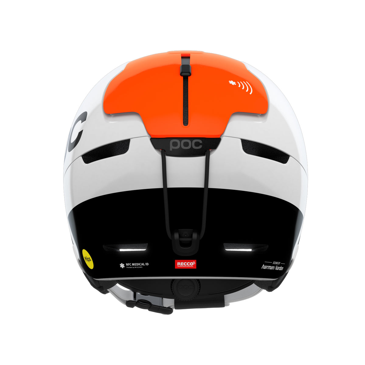 POC Sports Obex Connect - Hydrogen White/Fluorescent Orange AVIP - Medium/Large