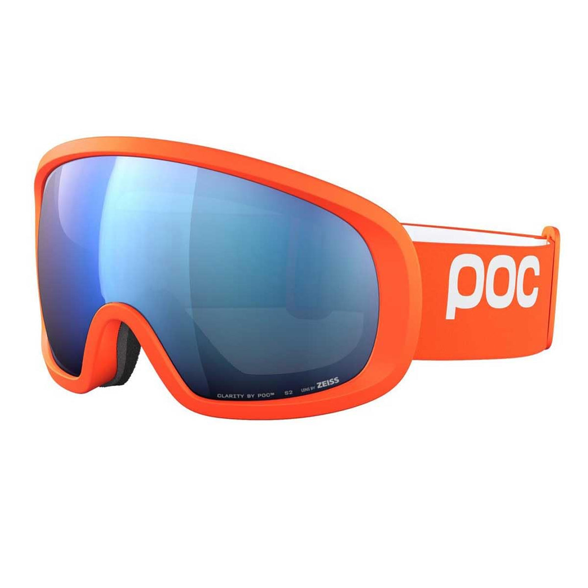 POC Sports Fovea Mid Goggles - Zink Orange; Partly Sunny Blue