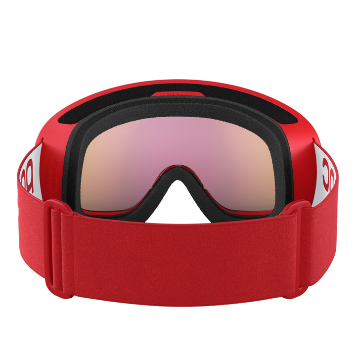 POC Sports Fovea Mid Goggles - Prismane Red; Partly Sunny Orange