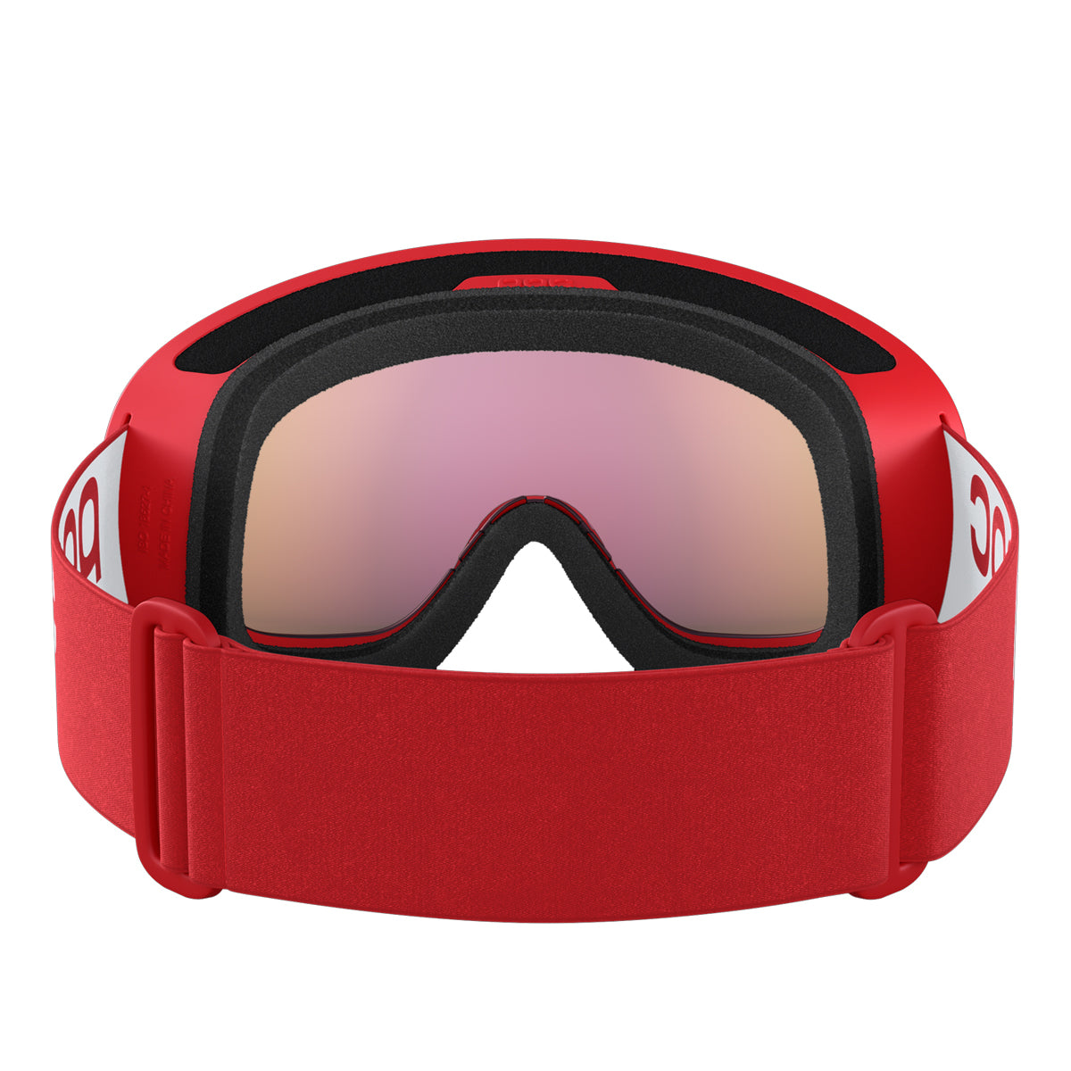 POC Sports Fovea Mid Goggles - Prismane Red; Partly Sunny Orange