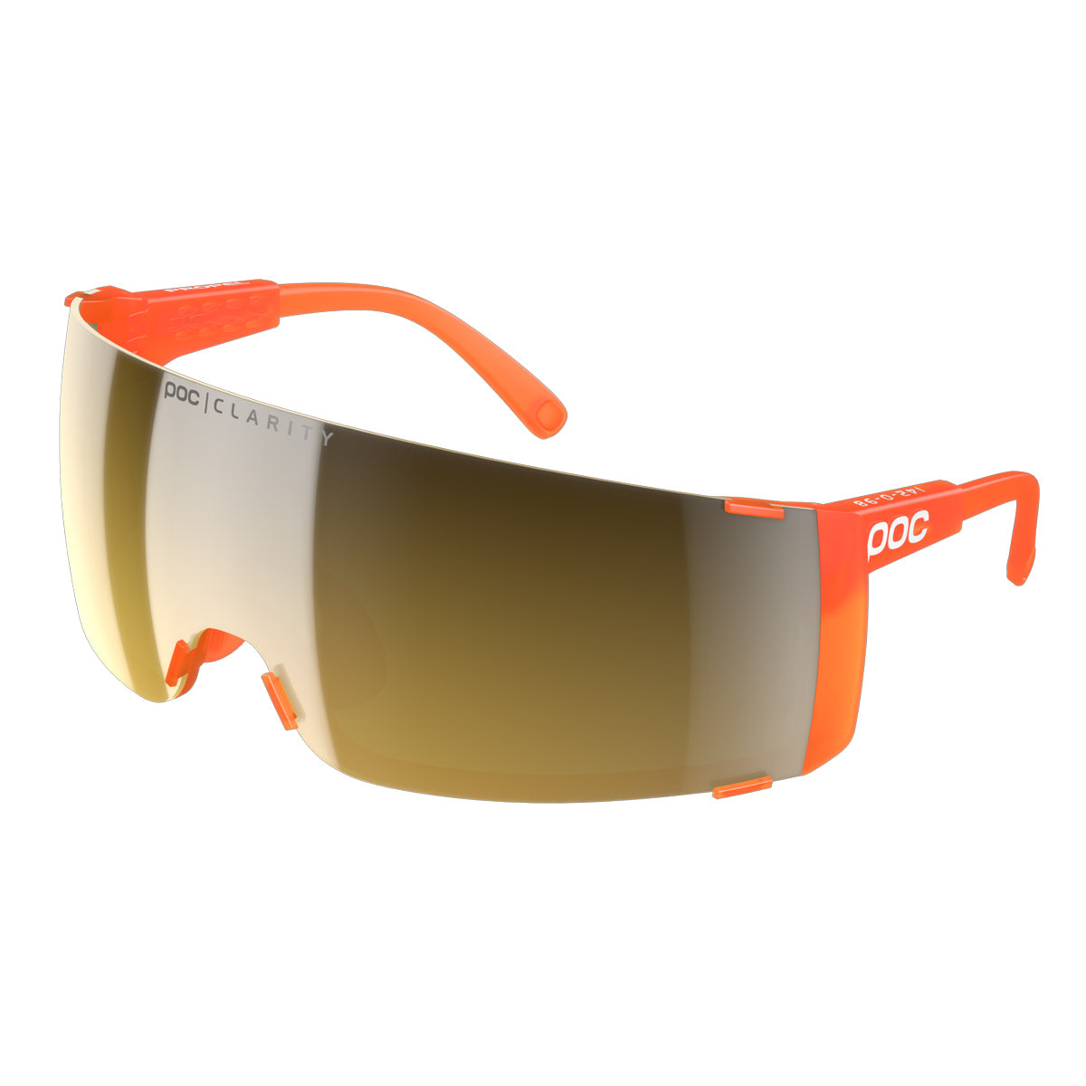 POC Sports Propel Sunglasses - Fluorescent Orange Translucent; Clarity Road/Sunny Gold