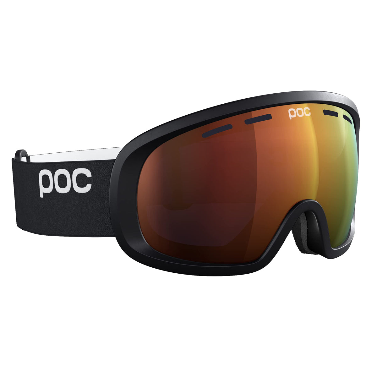POC Sports Fovea Mid Goggles - Uranium Black; Partly Sunny Orange