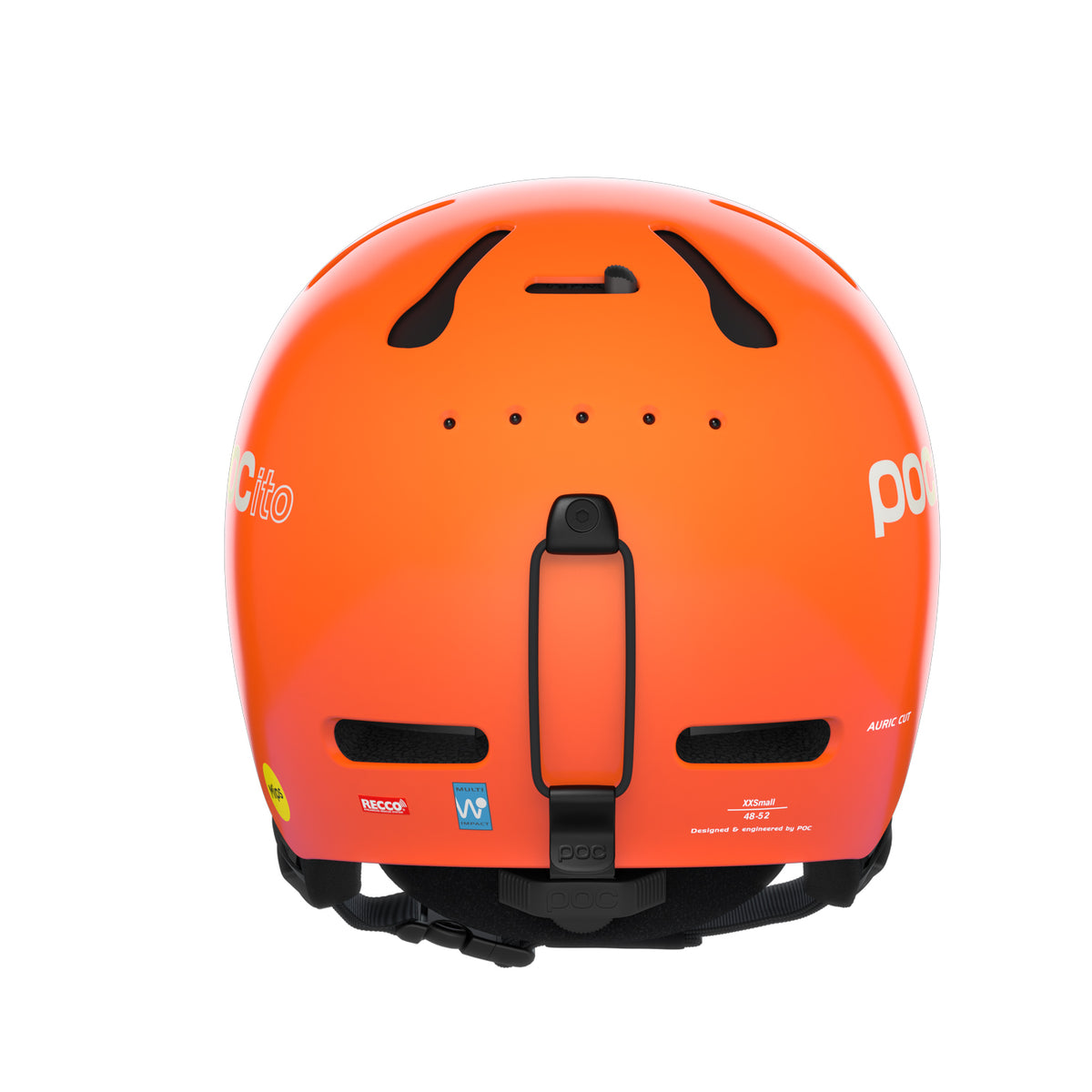POC Sports Youth POCito Auric Cut MIPS Helmet - Fluorescent Orange - XX-Small/X-Small