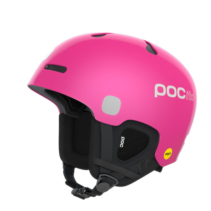 POC Sports Youth POCito Auric Cut MIPS Helmet - Fluorescent Pink - Medium/Large