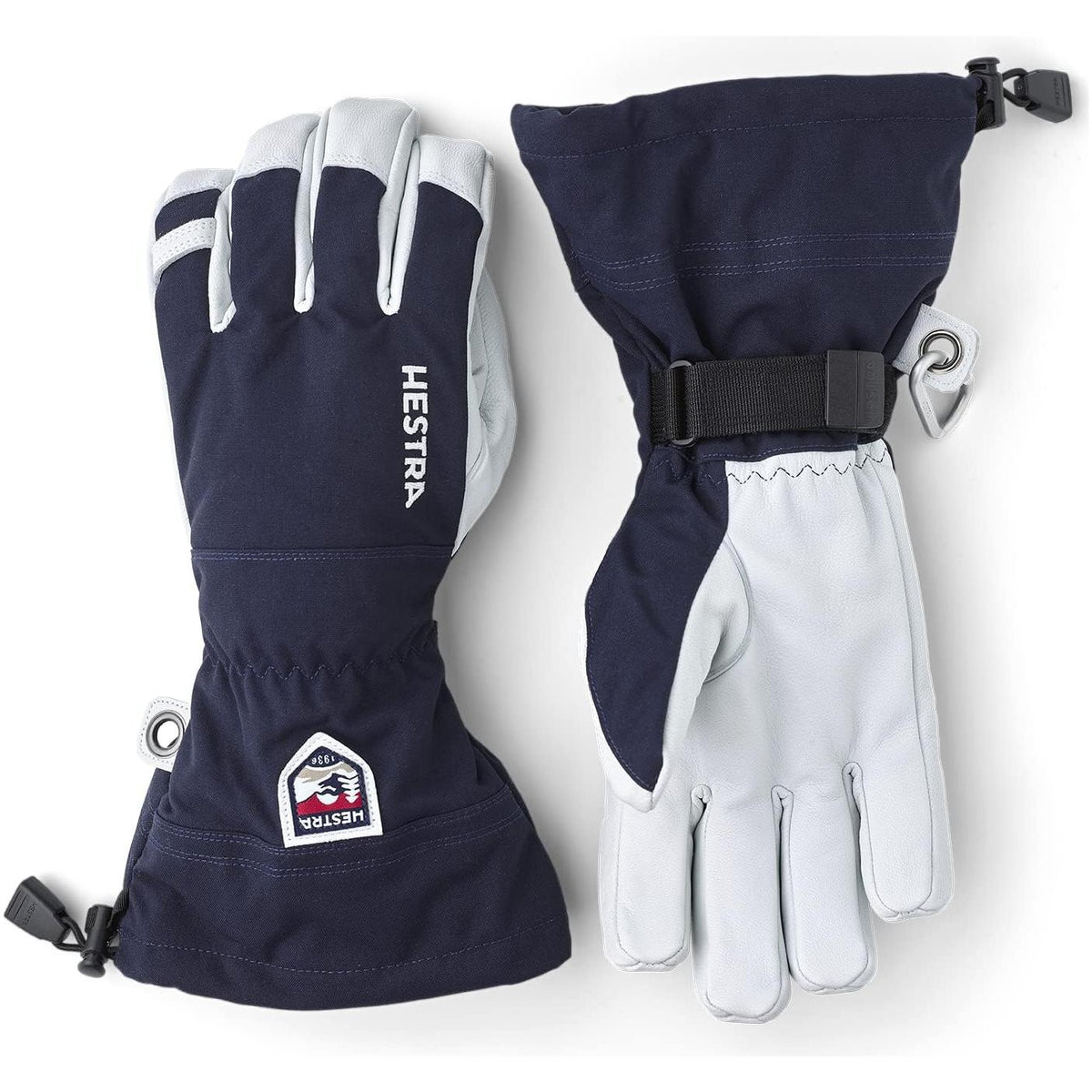 Hestra Army Leather Heli Ski Glove - Royal Blue - 5