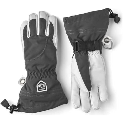 Hestra Women&#39;s Heli Ski Glove - Bordeaux/Off White - 5