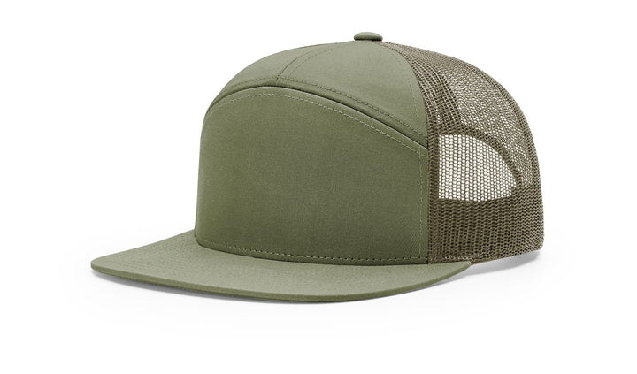 Richardson 7 Panel Trucker Cap - Alternate Brown/Khaki