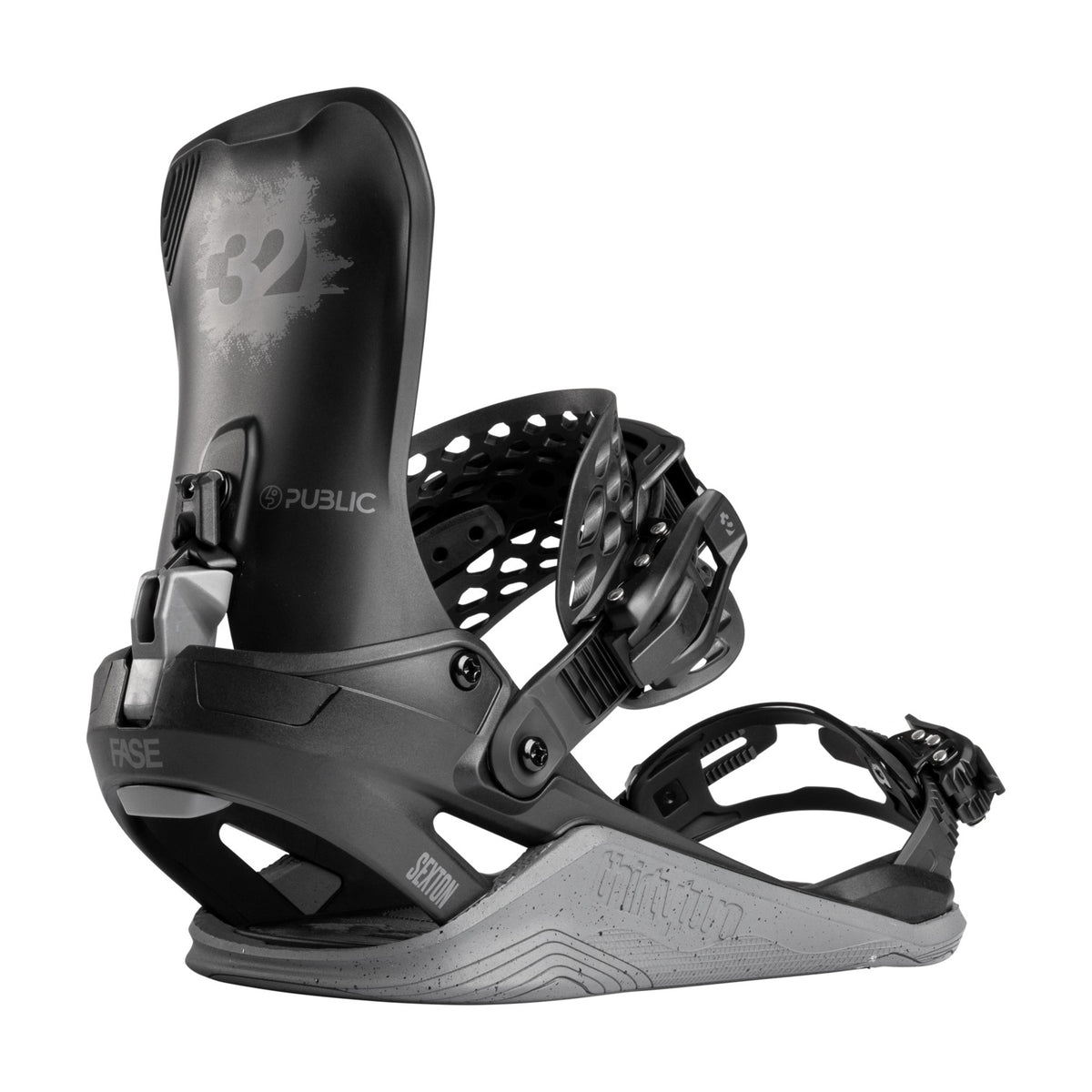 Thirty Two x Public Basin FASE Snowboard Bindings
