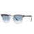 Grey On Transparent; Clear Gradient Blue / 52 mm