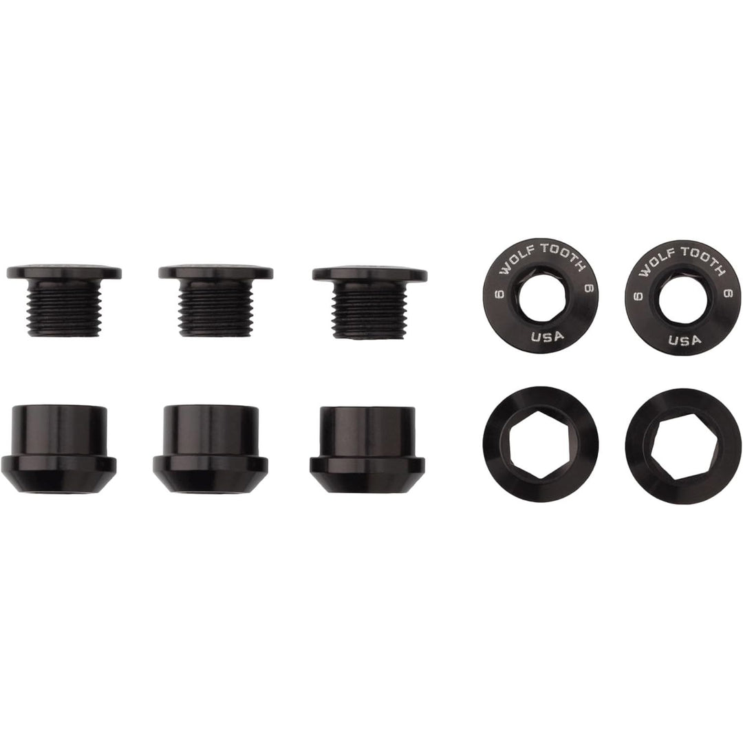 Wolf Tooth Set of 5 Chainring Bolts + Nuts for 1X