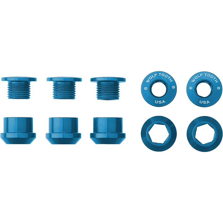Wolf Tooth Set of 5 Chainring Bolts + Nuts for 1X